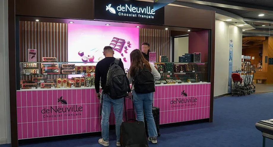 Boutique deNeuville, chocolat français - Aéroport Nantes Atlantique