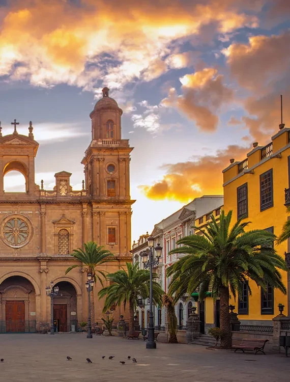 Dans la ville de Las Palmas